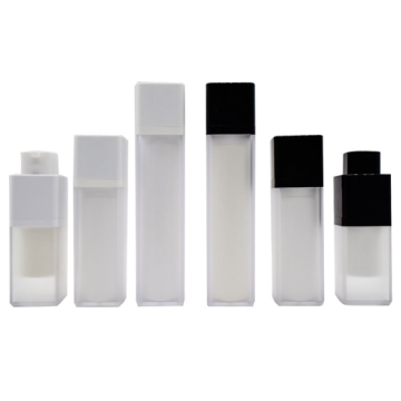 High Quality High-End Luxury Plastic Acrylic Round Square Capsule Serum Soap Facial Care Cosmetic Bottles Packaging